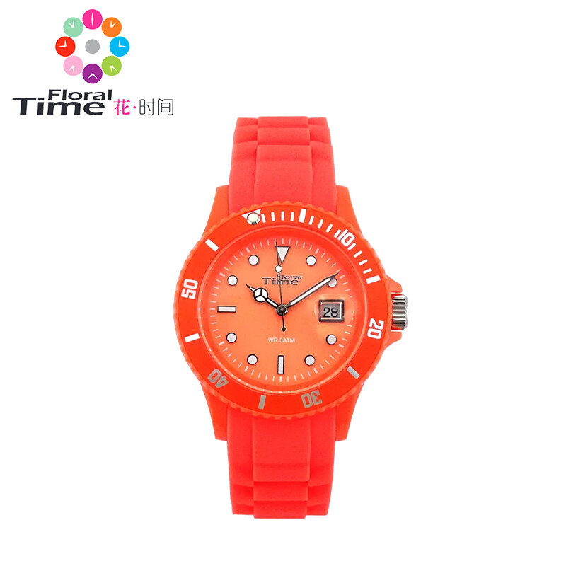 Цветочное время FT001, спортивные модные кварцевые детские часы в стиле Харадзюку для студентов, детские часы, универсальные флуоресцентные часы для подростков и школьников для мальчиков
