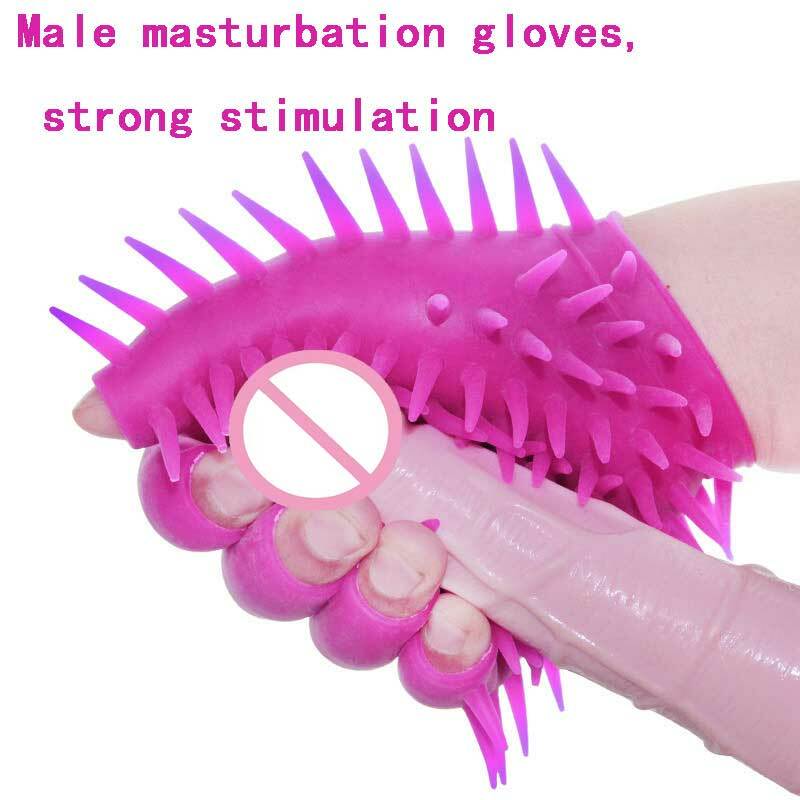 Guantes sexuales de punta para masturbación masculina, vibrador erótico de dedo para juegos de parejas, productos sexuales, juguetes vaginales para mujeres adultas, herramientas sexuales