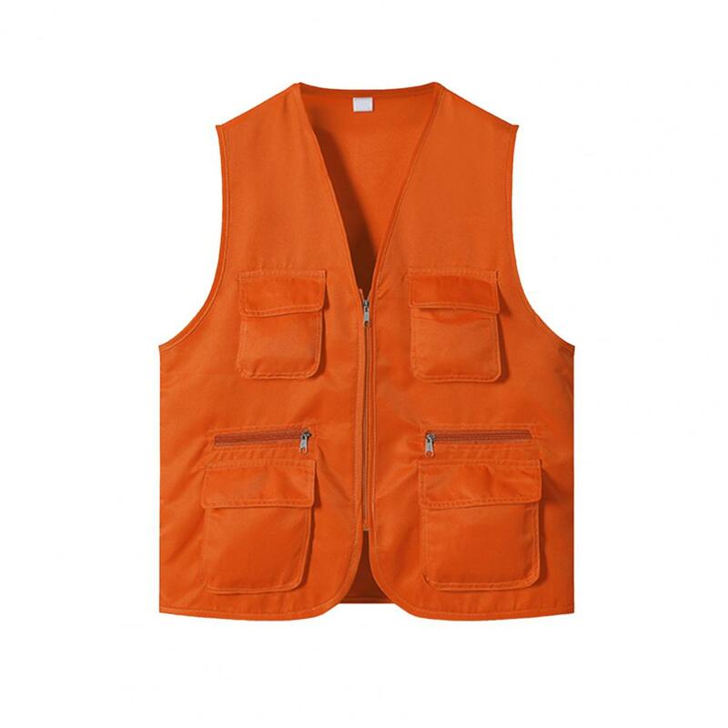 Stylish Vest Jacket  Sleeveless Soft Cargo Vest  Outdoor Fishing Hiking Vest Jacket