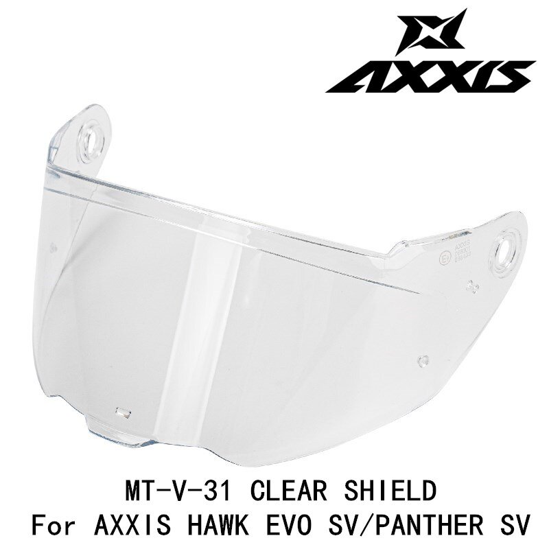 Osłona hełmu axxis dla jastrzębia EVO SV pantera SV wymienna szklana osłona MT-V-31 oryginalne akcesoria AXXIS