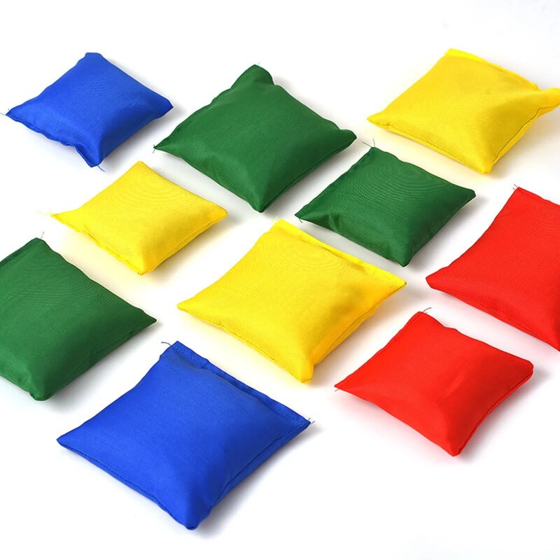 1 pçs sacos de náilon brinquedos corrida colorido oxford pano jogar sacos de areia criança jogando brinquedos saco clássico crianças esporte ao ar livre brinquedo 2022
