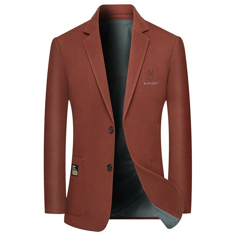 Мужские Роскошные деловые пиджаки, пиджаки, новые весенние мужские деловые повседневные костюмы, пальто, высококачественные мужские блейзеры, мужская одежда 4X