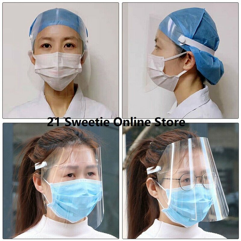 Protetor facial protetor anti-saliva máscara transparente anti-fumaça cozinhar máscara anti-nevoeiro óculos proteção facial completa eco-friendly pet