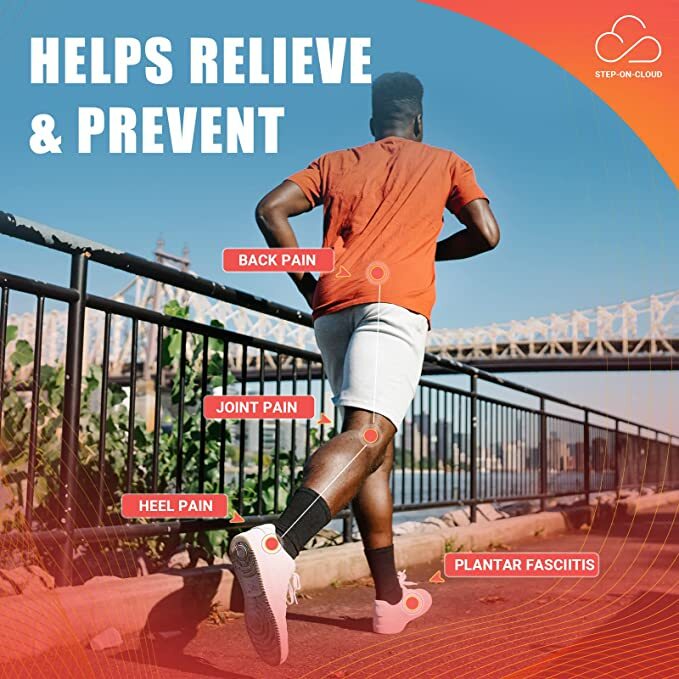 نعل دعم قوس PCSsole لتخفيف الآلام التهاب اللفافة الأخمصية ، إدراج حذاء مريح للرجال والنساء