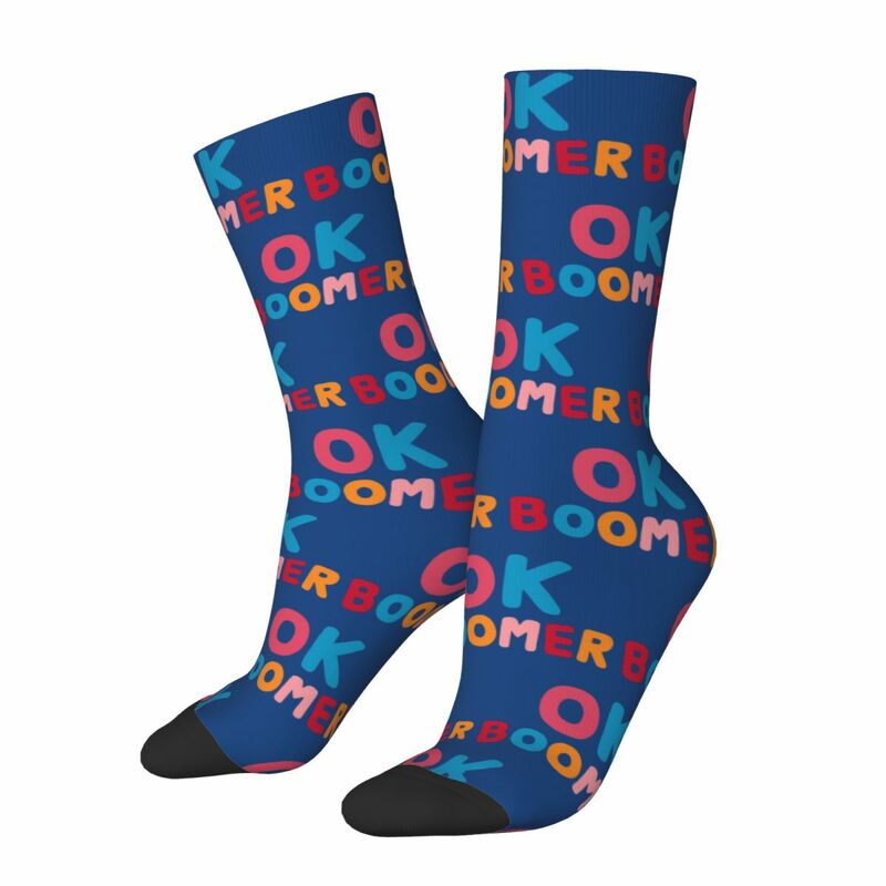 Ok Boomer Socken Harajuku super weiche Strümpfe ganzjährig lange Socken Zubehör für Unisex Geschenke