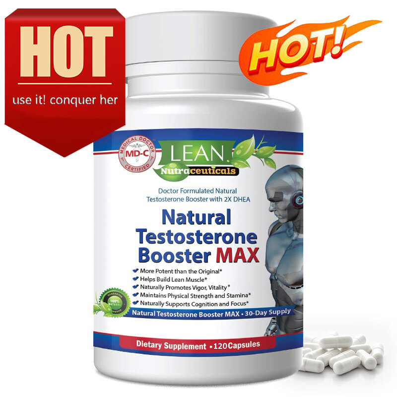 Men's Testosterone Booster Max Natural Actives Metabolic Booster Muscle Builder Boosts Maximum Performance in Men