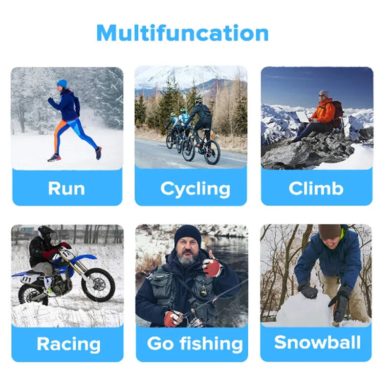 Sarung tangan musim dingin, sarung tangan musim dingin anti angin, anti air, layar sentuh anti selip, Snowboard, sarung tangan ski, sepeda salju