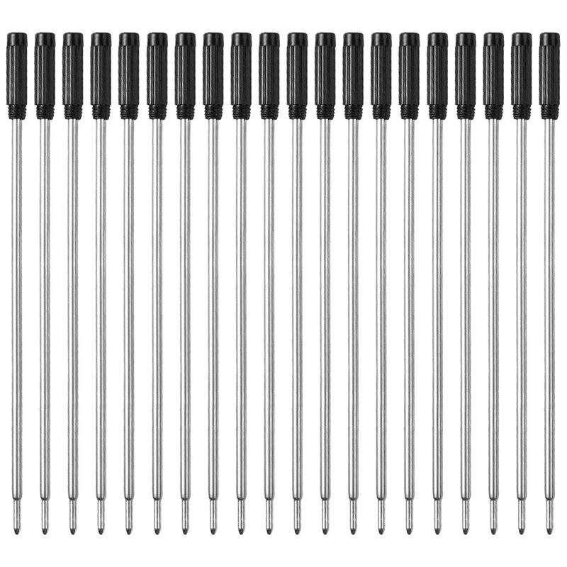 L: стержни шариковой ручки 4,5 для крестовых ручек, средняя точка, синие и черные чернила, набор из 20 шт.