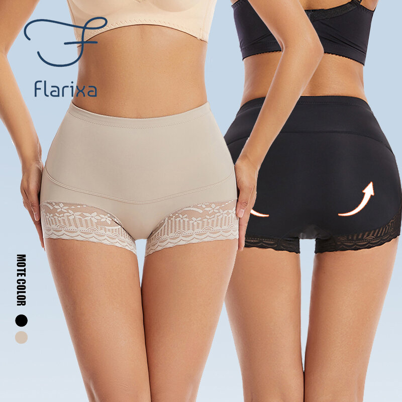 Flarixa Shapewear senza cuciture mutandine per il controllo della pancia delle donne pantaloncini dimagranti a vita alta pantaloni per modellare la pancia piatta