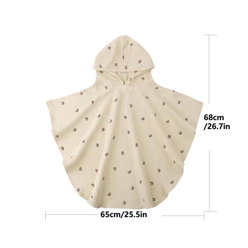 Handuk Berkerudung untuk Handuk Mandi Bayi dengan Warna Polos/Bunga untuk Bayi Handuk Nyaman Ramah Kulit Perlengkapan Kamar Anak
