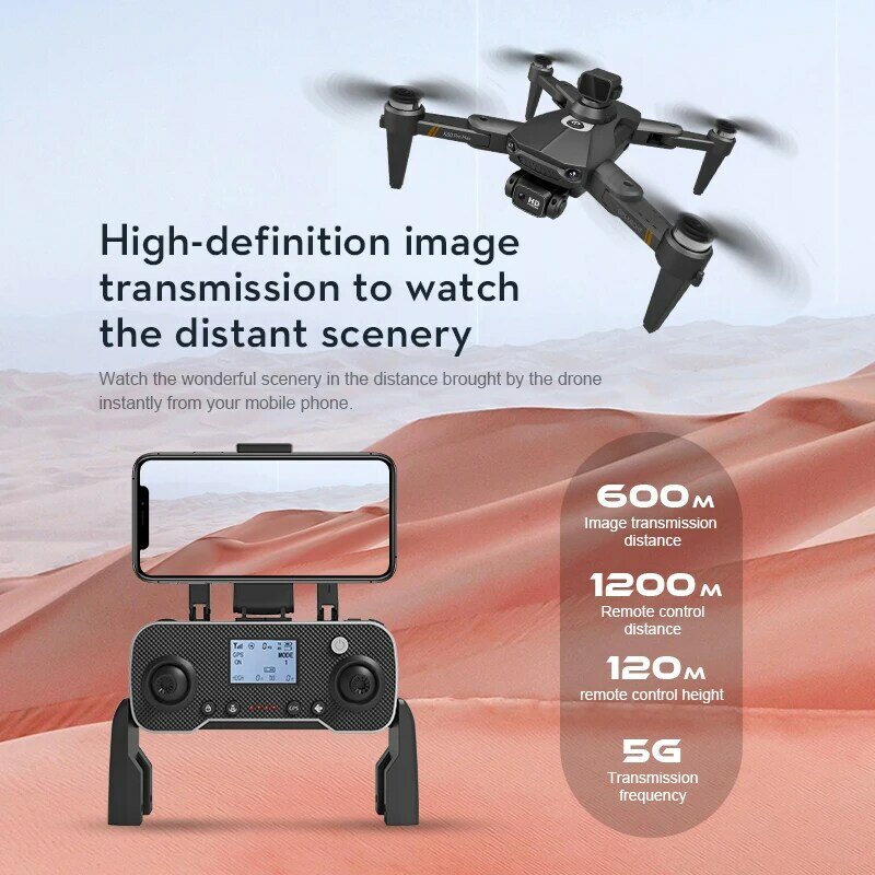 K80ใหม่ PRO MAX Drone 10K Dual HD การถ่ายภาพทางอากาศแบบมืออาชีพมอเตอร์ไร้แปรงถ่านหลีกเลี่ยงสิ่งกีดขวางเฮลิคอปเตอร์สี่ปีก6000เมตร
