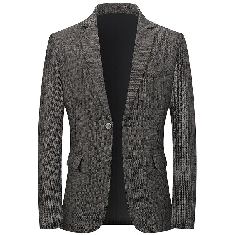 남성용 싱글 브레스트 블레이저 재킷, 비즈니스 캐주얼 코트, 슬림핏 세트 재킷, 4XL, 용수철 가을, 신상 웨딩 수트