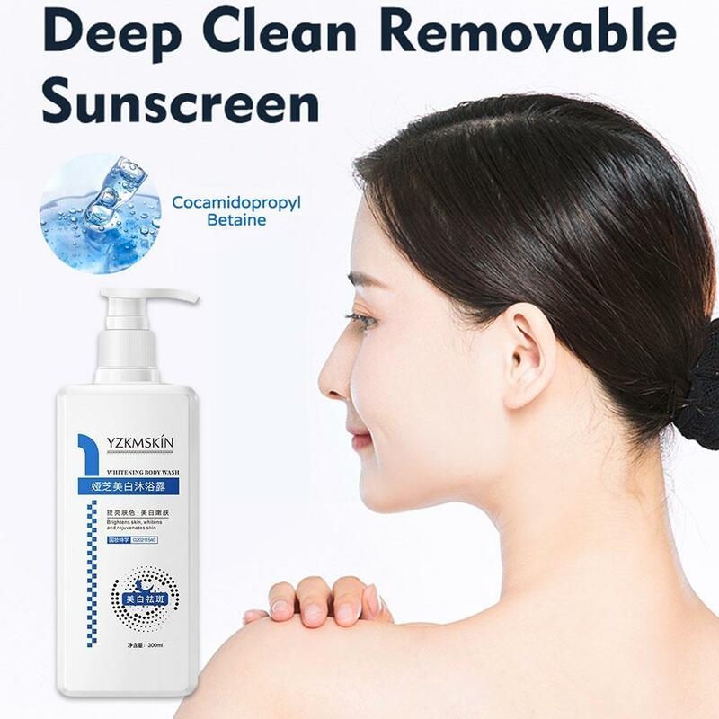 Gaullier Gel de ducha blanqueador corporal, productos hidratantes suaves para el cuidado de la piel, rápido, C7G2