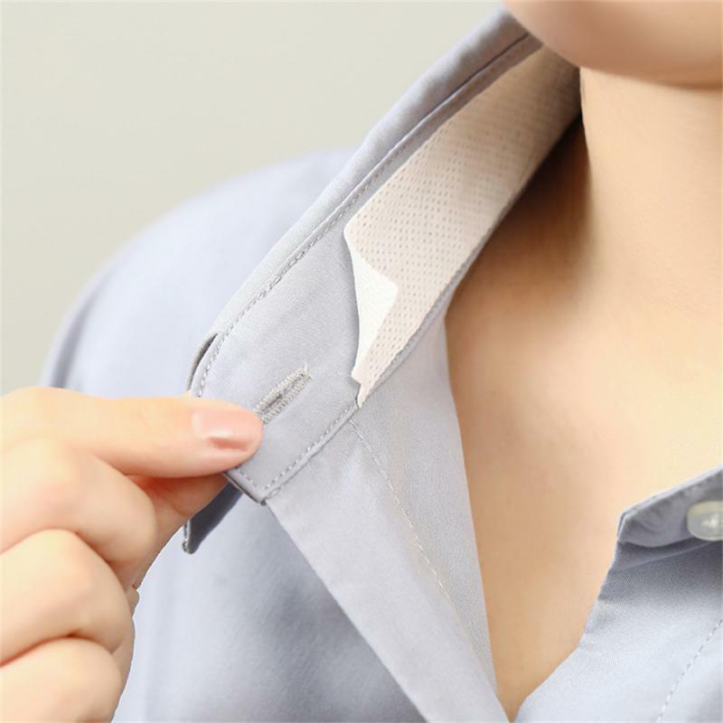 1~10PCS Rolled Sweat-absorbent /5M\8M Hat Shirt Collar Protector Anti-dirty Grime Fixing Sticker Self-Adhesive Disposable