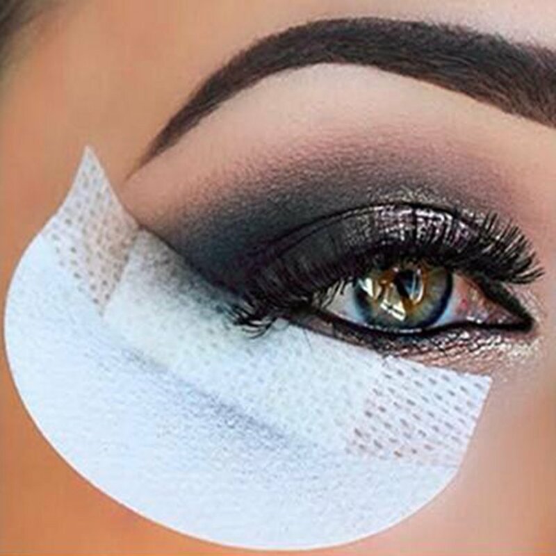 20 pçs profissional eyeshadow shields sob manchas de olho descartável extensões de cílios almofadas proteger almofada olhos lábios maquiagem ferramenta