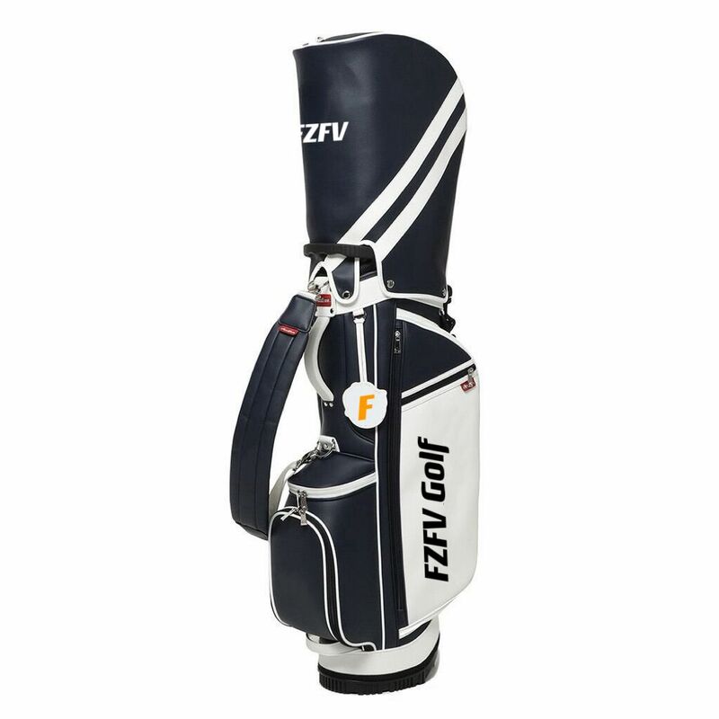 2024 Nieuwe Mannen Professionele Golfclub Tas Pu Lederen Stof Mode Golftas Hoge Kwaliteit Korea Golf Caddy Bag