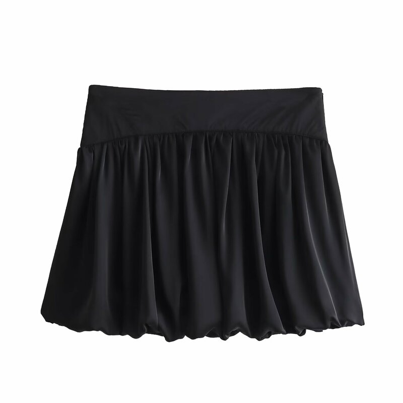 Minifalda Vintage con cintura alta y cremallera lateral para mujer, falda elegante con estampado de globo, a la moda, novedad de 2024