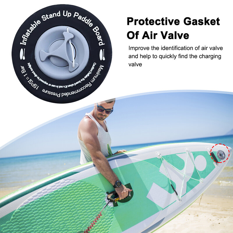 Inflatable Surfboard Air Valve Protection Gasket Canoes Air Valve Connector for Boating Kayaking Accessories