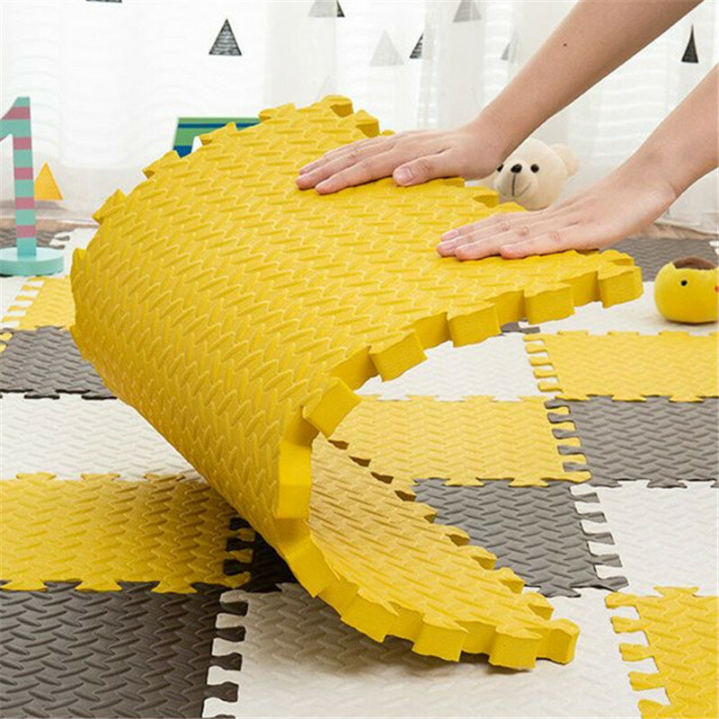 Tatames-alfombra de juegos para bebé, tapete grueso de 2,5 cm para actividades de bebé, 8 piezas, rompecabezas, tapete para gatear, alfombrilla de ruido