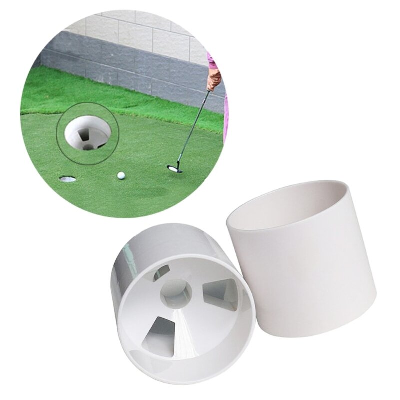 1 Piece Plastic Golf Cups Golf Putting Cup for Outdoor Backyard Golf Cups Golf Hole Cup Practice Putting Green Hole Cups G99D