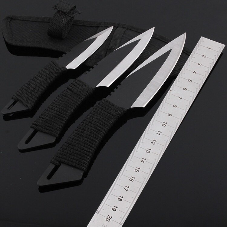3pcs/set Outdoor EDC Stainless Steel Small Cutting Tools Camping Hiking Survival Knife