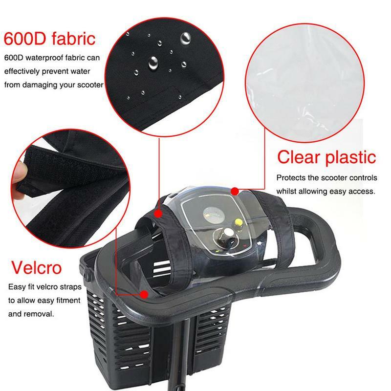 Mobility Scooter Cover Mini Electric Bike Center Control Cover Dust Proof Scooter Accessory Clear Cover Rain Protect For Driving
