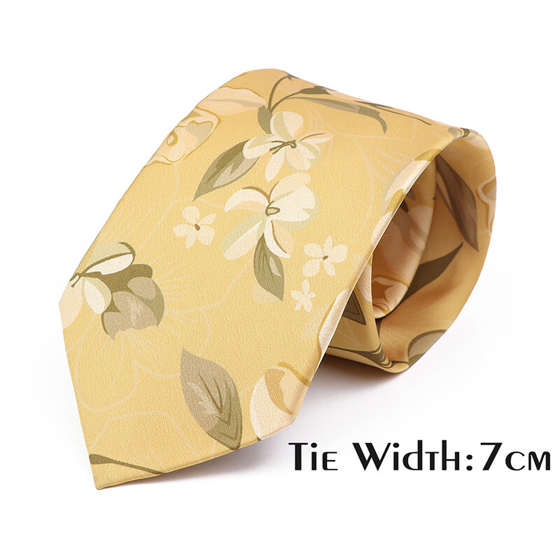Cravatta con stampa geometrica floreale Vintage stile unico moda uomo 7cm/8cm cravatta Jacquard abito da festa nuziale cravatta regalo Skinny