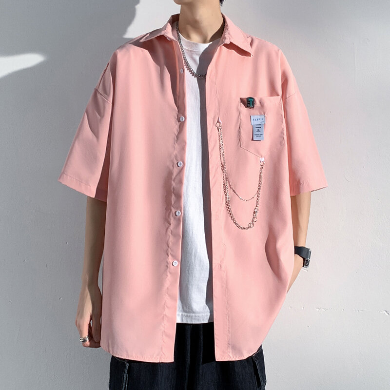Camisa Harajuku de manga comprida para homens e mulheres, streetwear Hip Hop, corrente da moda coreana, camisa extragrande tamanho grande, 5XL, tendência, nova, 2024