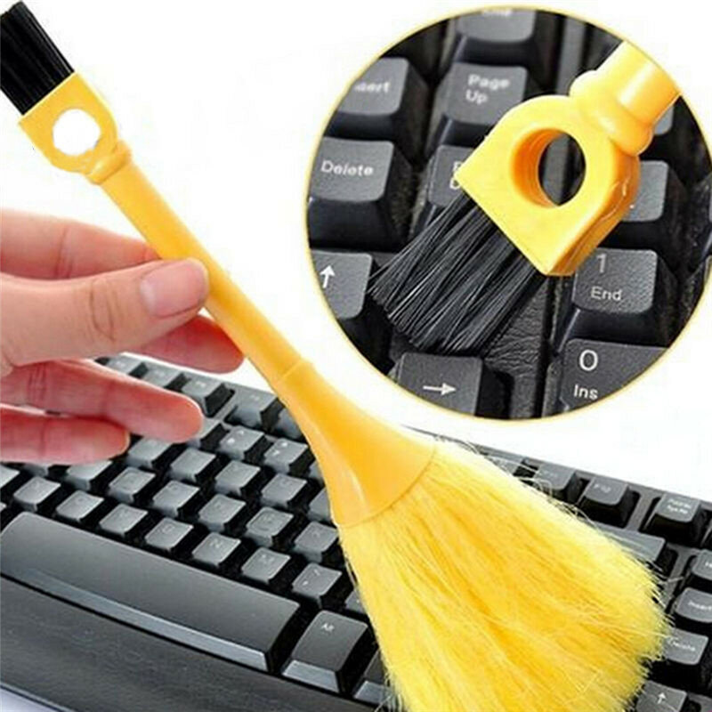 Cepillo de limpieza para teclado de ordenador, limpiador de polvo para auriculares, herramienta eliminadora de polvo, 1 Juego