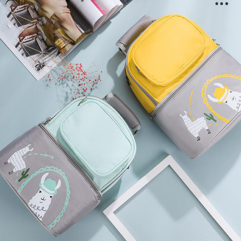 Fashion Mommy Diaper Bags Mummy Daddy Backpack Mummy Large Capacity Travel Nappy Bags Multi-function Maternity Bags Outting Bag