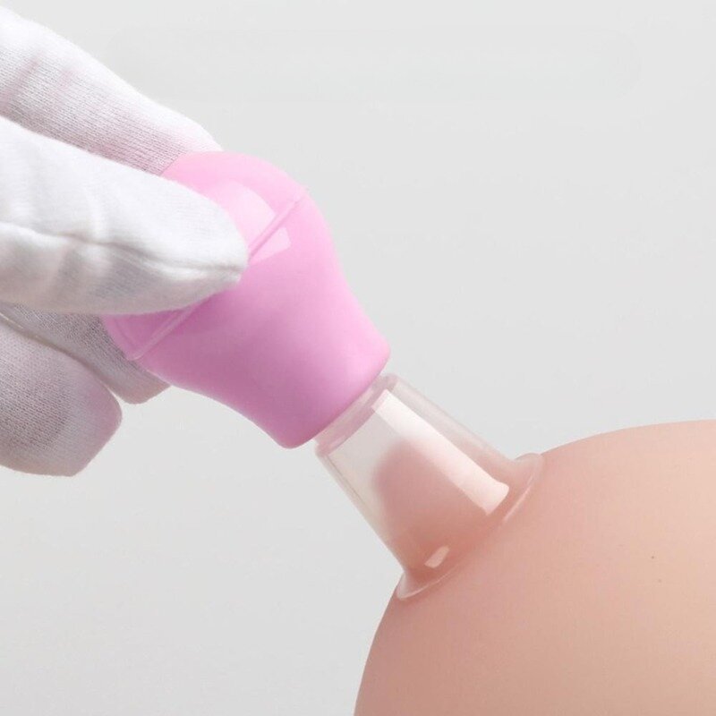 Pompa retraksi puting silikon, pemijat puting silikon, penarik puting terbalik portabel Prenatal dan setelah melahirkan