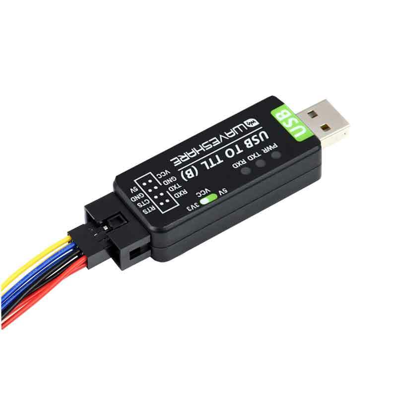 Convertidor Industrial USB a TTL Original CH343G, protección múltiple integrada y soporte de sistemas