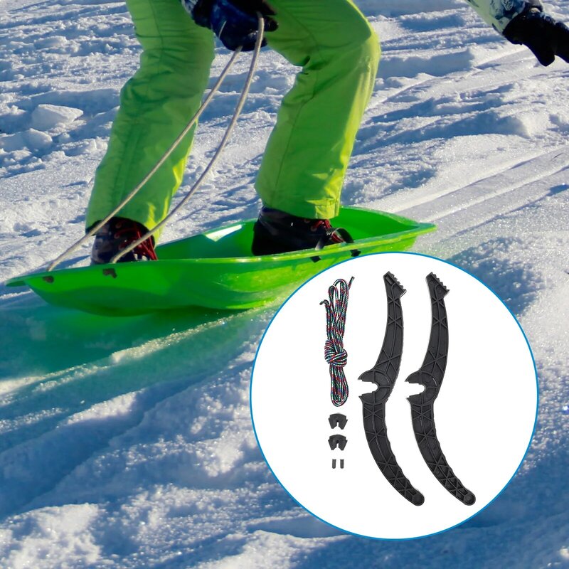 Tavola da sci antiscivolo leva del freno a mano slitta da neve leva del freno maniglia accessorio per slitta