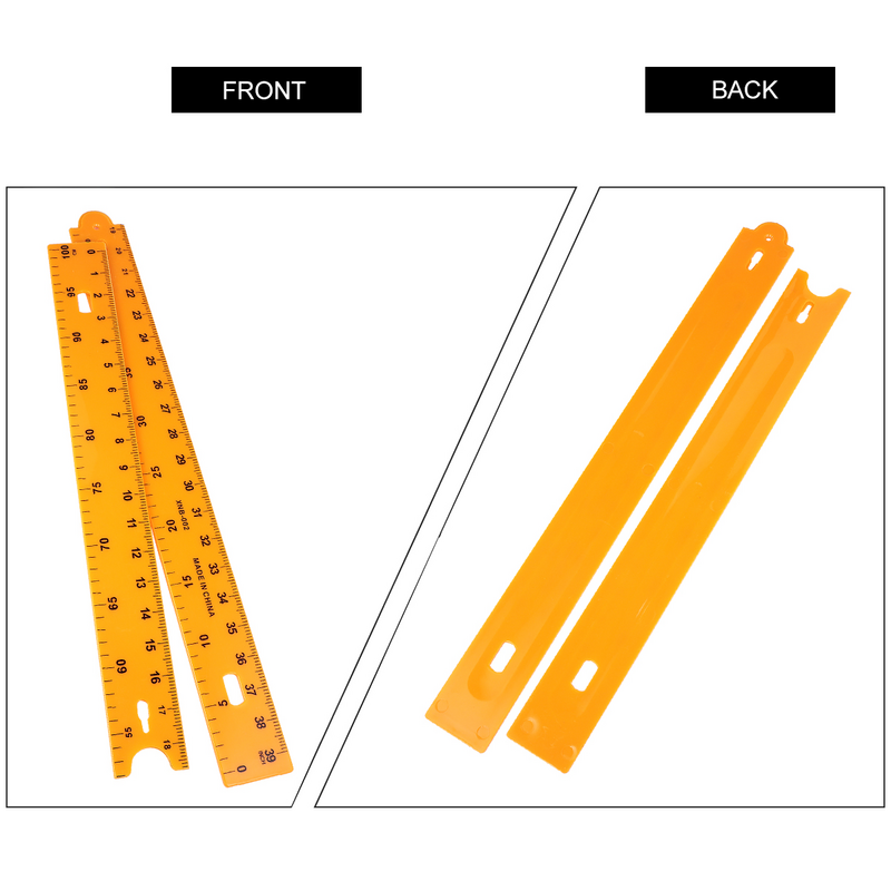 Fuchsia-Bâton de mesure de longueur en plastique, règle sectionnelle, outil mathématique, tableau blanc