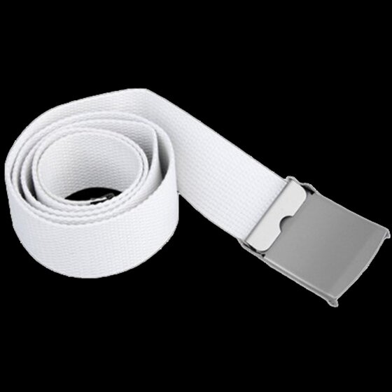 Cinturón de lona de algodón blanco, cinta textil