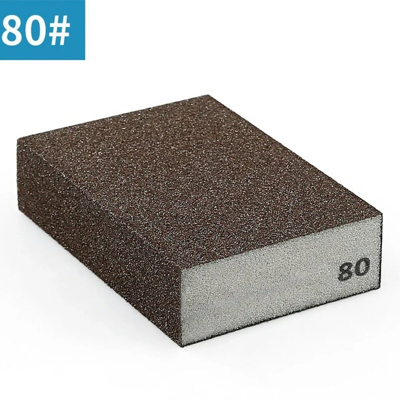 Parede moagem esponja bloco, lixa, polido tijolo de areia, grão 60-320 #, limpeza da cozinha, carpintaria, polimento, 1pc
