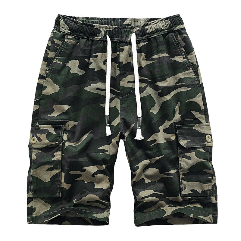 New Fashion Mens Capri Pants Cargo Shorts Male Casual Board Beach Shorts Casual Outdoor Pants Camping Hiking Fishing Shorts