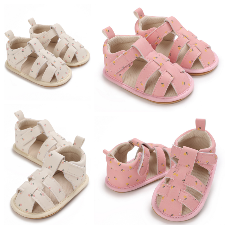 Sandalias suaves para bebé de 0 a 18 meses, zapatos Baotou antipatadas de suela blanda para caminar, novedad de verano
