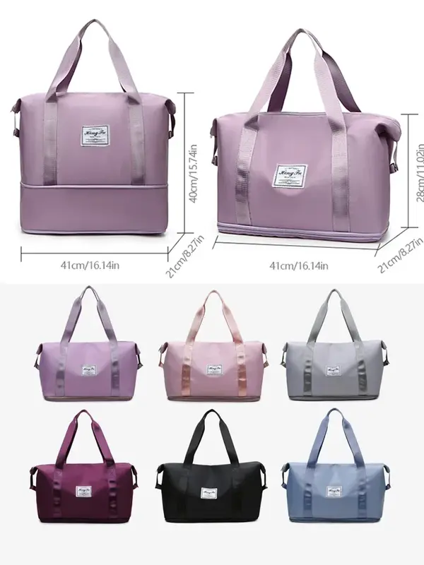 Fashion Carry on Travel Duffle Bag Nylon Waterproof Sports Gym Tote Bags for Women Large Capacity Storage Luggage Handbag