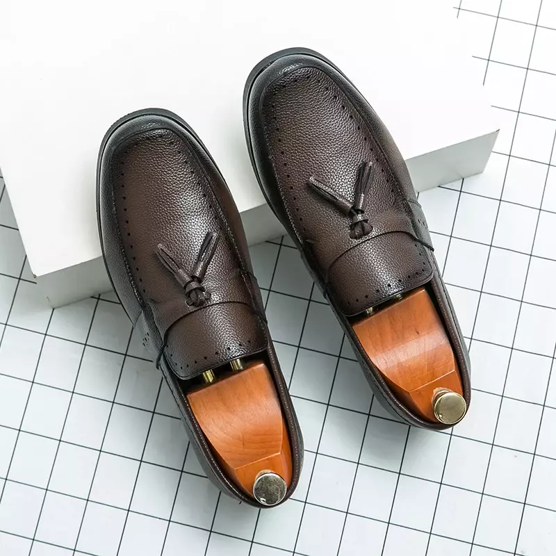 Hot Selling Heren Loafers Europa Amerika Zachte Zolen Comfortabele Hoge Kwaliteit Platte Schoenen Heren Vrijetijdsschoenen