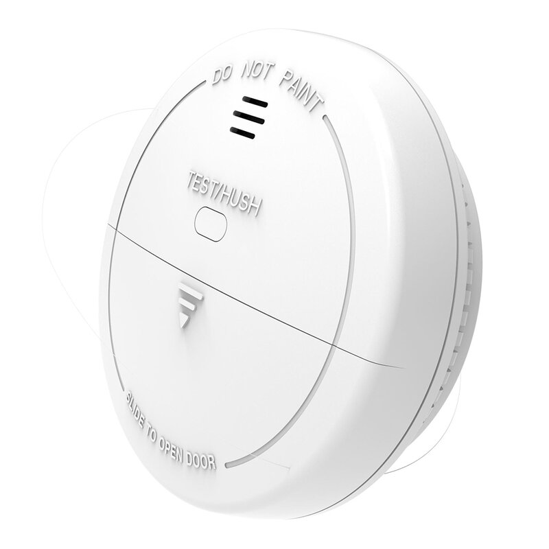 Detektor asap WiFi, Alarm Tuya kehidupan pintar Alarm asap perlindungan api untuk sistem keamanan rumah melalui App kehidupan pintar