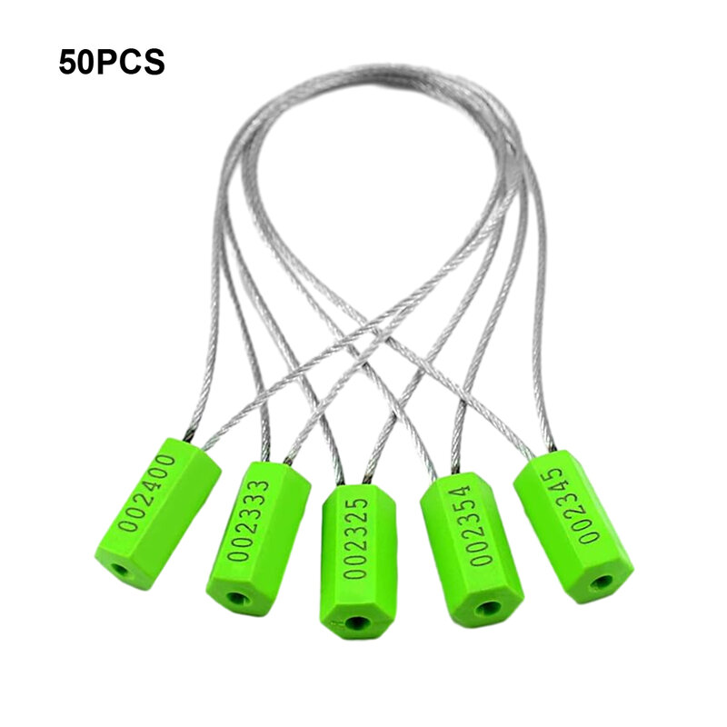 50x Green Shipping Padlock Durable Impact-resistant Unbreakable Wide Application Disposable