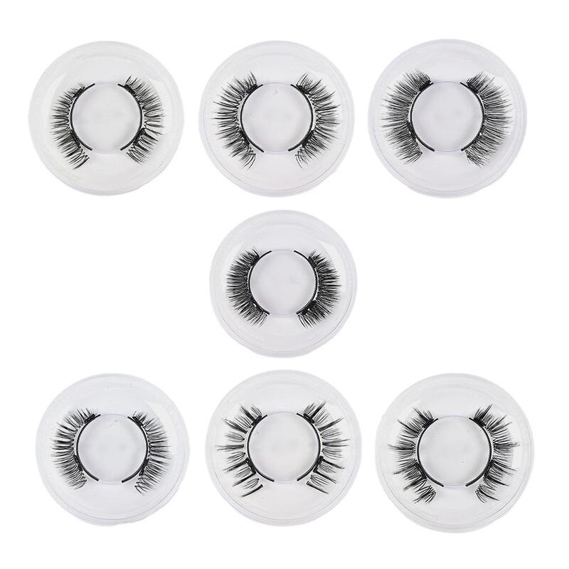 Lvcheryl Magnetic Eyelashes With Clip Natural Reusable 3D False Eyelashes for Makeup Natural Lashes No Glue Safety 1 Pair