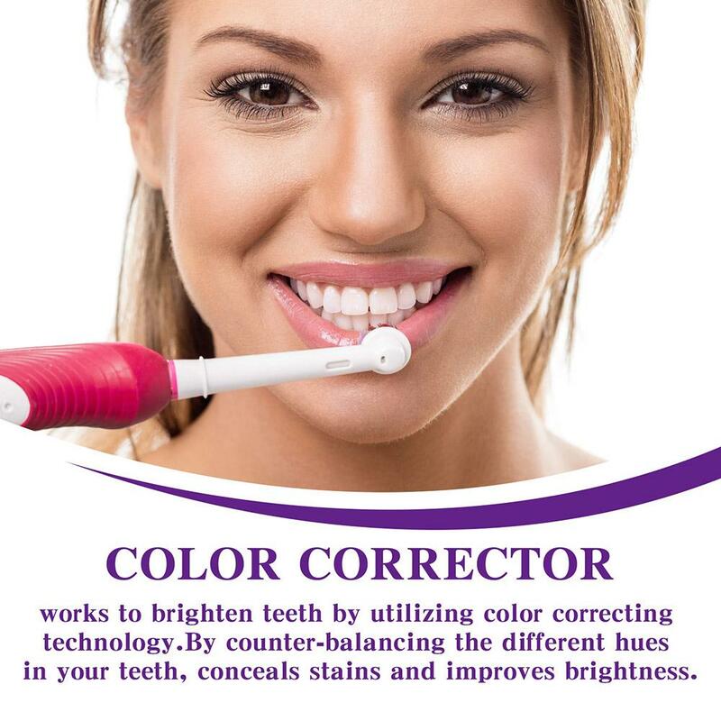 V34 отбеливающая зубная паста корректор цвета ротовой свежий отбеливающий очищающий ремонт эмалевая зубная паста уход яркая R S0I5