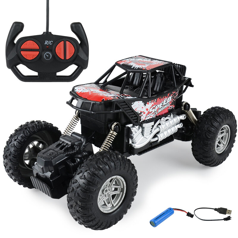1:20 4WD Rc Auto Met Led-verlichting 2.4G Radio Afstandsbediening Auto Buggy Off-Road Control Vrachtwagens Jongens speelgoed Voor Kinderen Gift