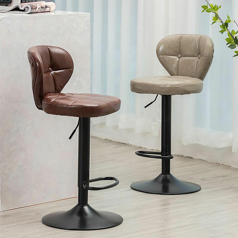 EE1014 modne oparcie stołek barowy domowej recepcji prosty krzesło barowe podnoszony wysoki stołek obrotowy