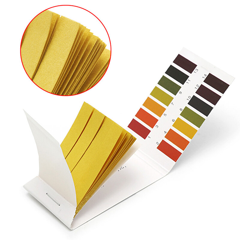 YYSD 1x80 Strips Full pH 1-14 ตัวบ่งชี้การทดสอบกระดาษชุดทดสอบสารสีน้ำเงิน