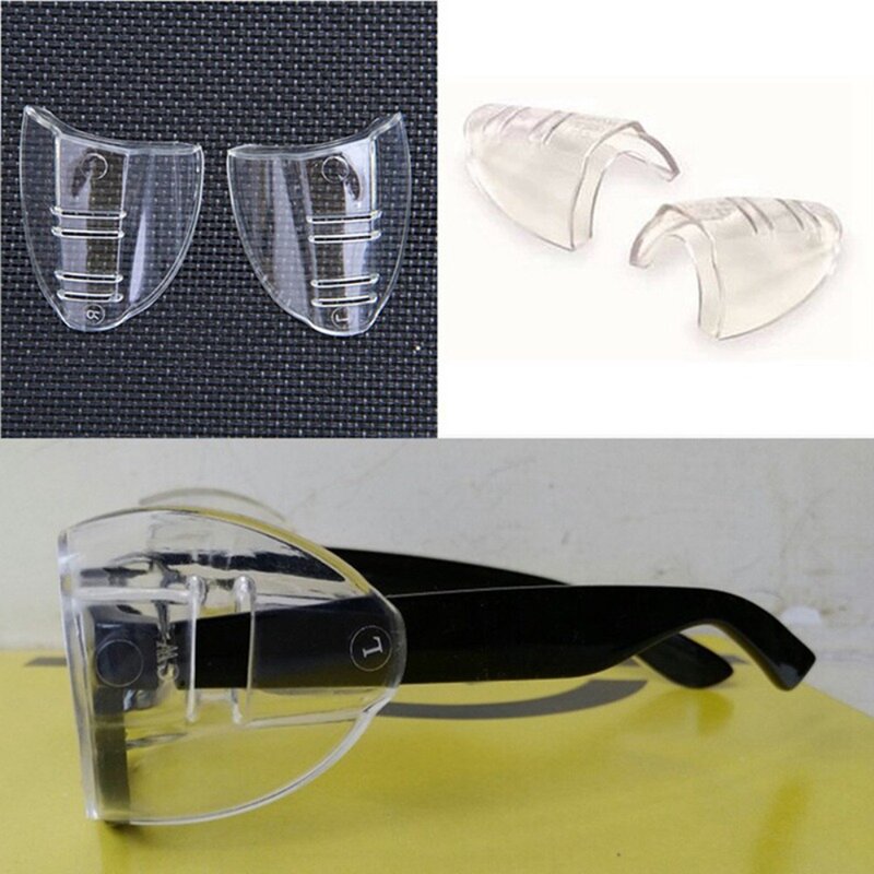 Fashion Eye Flexible Clear Shields Universal Anti Fog Eye Glasses Side Protective Myopia Glasses Protector Protective Cover
