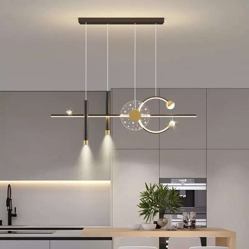 Nordische LED Pendel leuchten Esszimmer Steht ische Glanz moderno Wohnkultur Innendekoration Maison Salon Lampen