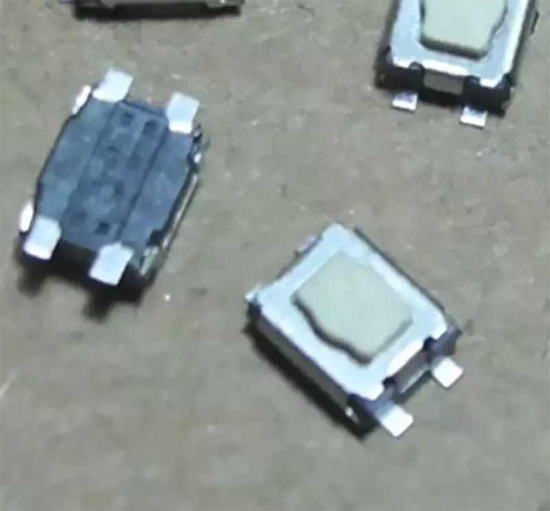 Micro tecla tátil, chaves remotas do carro, SMD, 3x4x2H, 4 Pin, 4 pinos